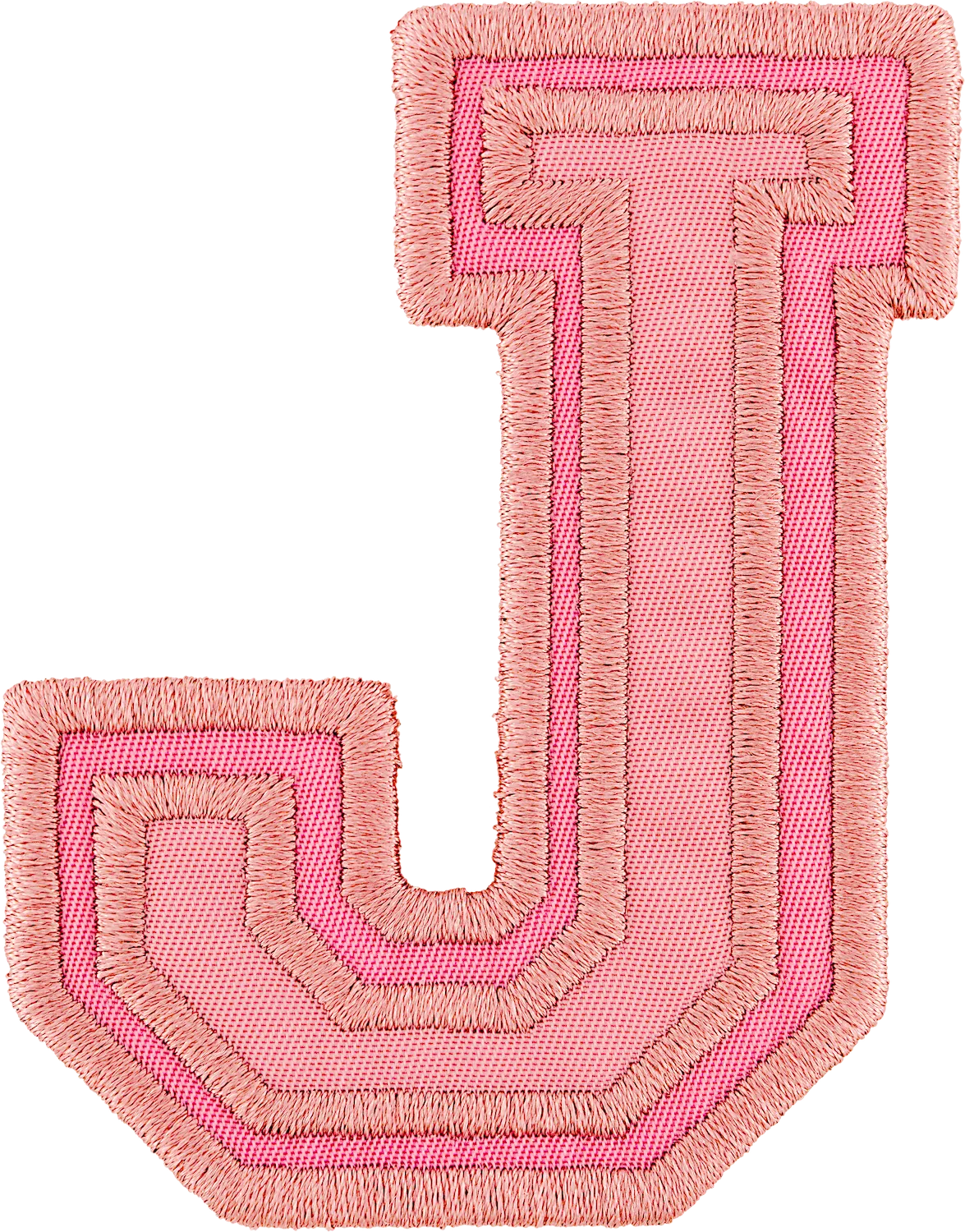 Mauve Varsity Nylon Letter Patch