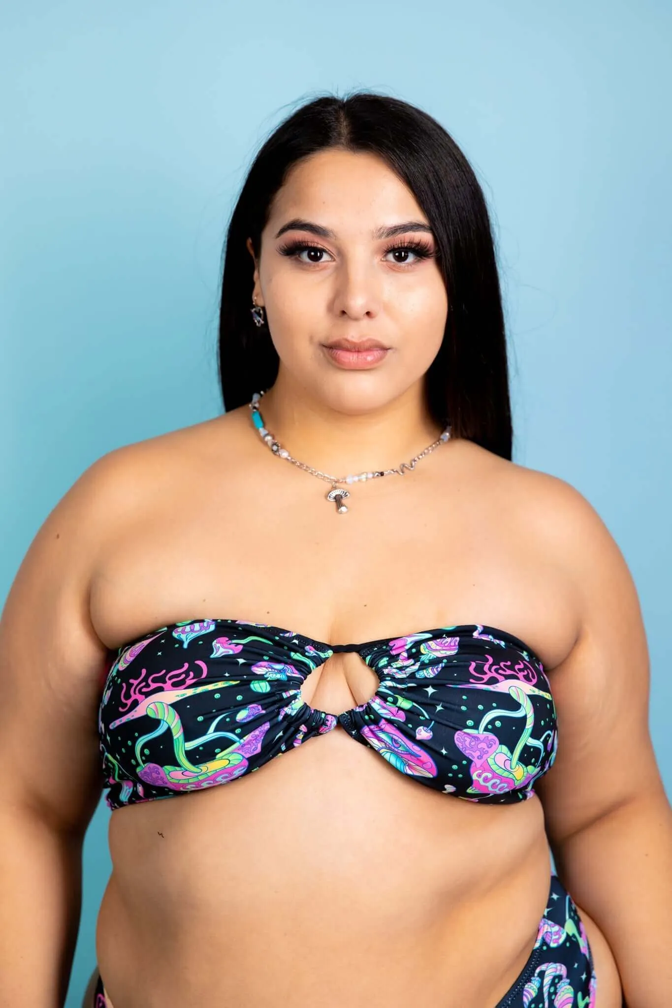 Mushies Twist Tie Bandeau Top