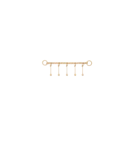 Mythical Pillars Chain Charm Piercing 14K