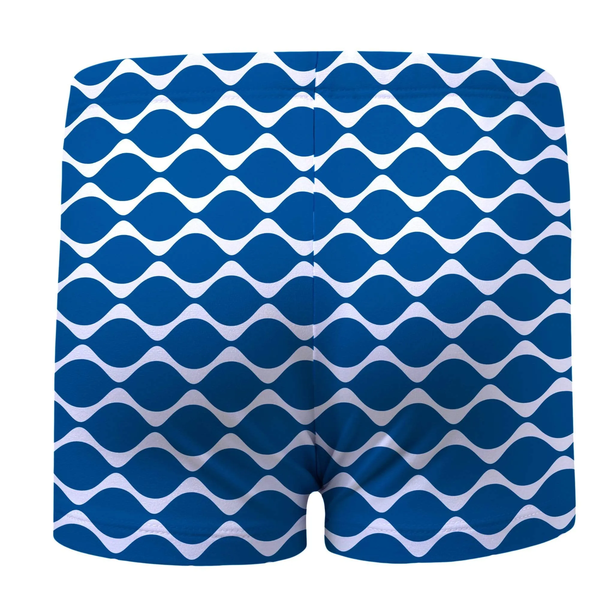 Navy Wave Swim Shorts