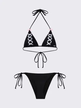 Pami Bows Triangle Bikini Top