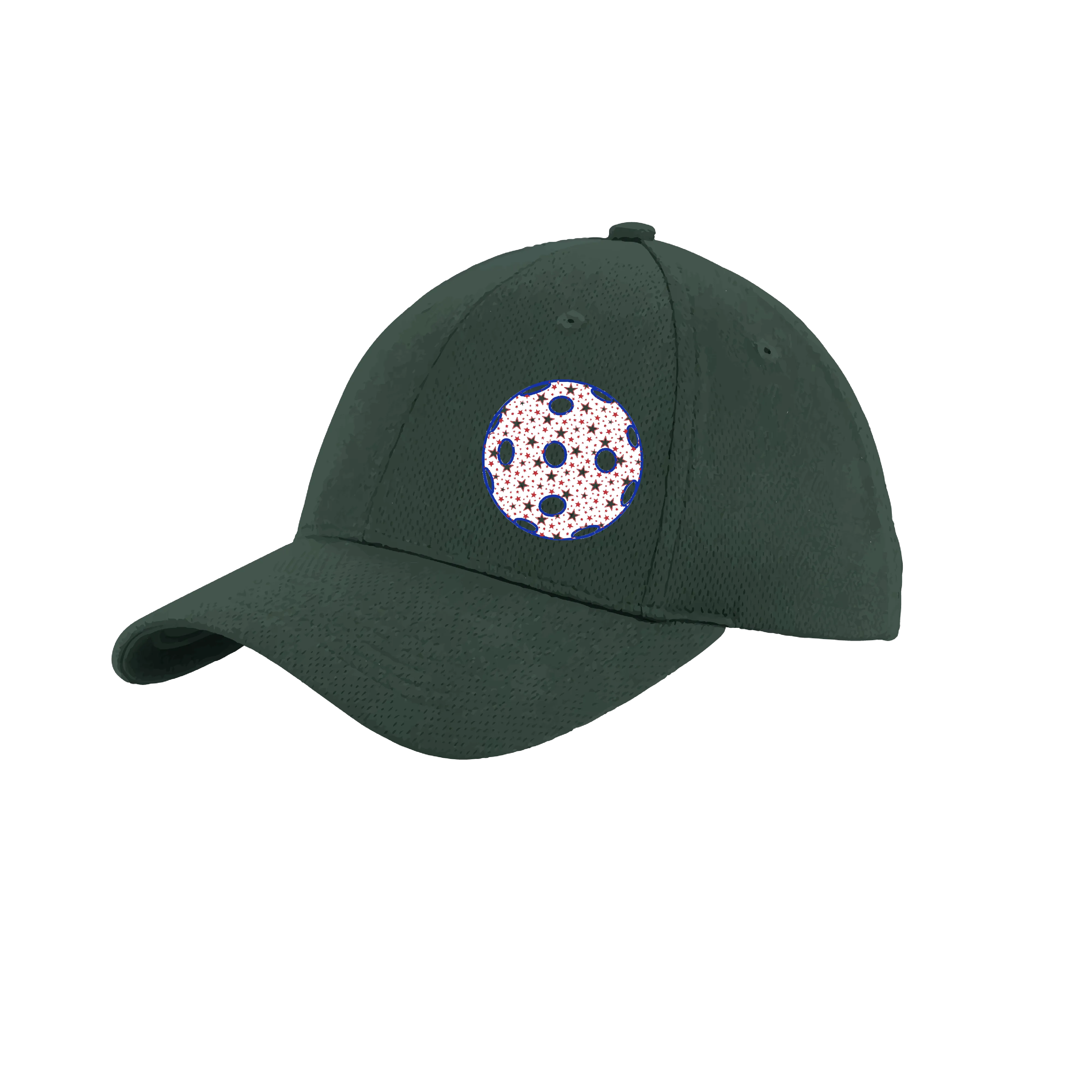 Patriotic Star Pickleball (Customizable) | Pickleball Hat | Moisture-Wicking 100% Polyester