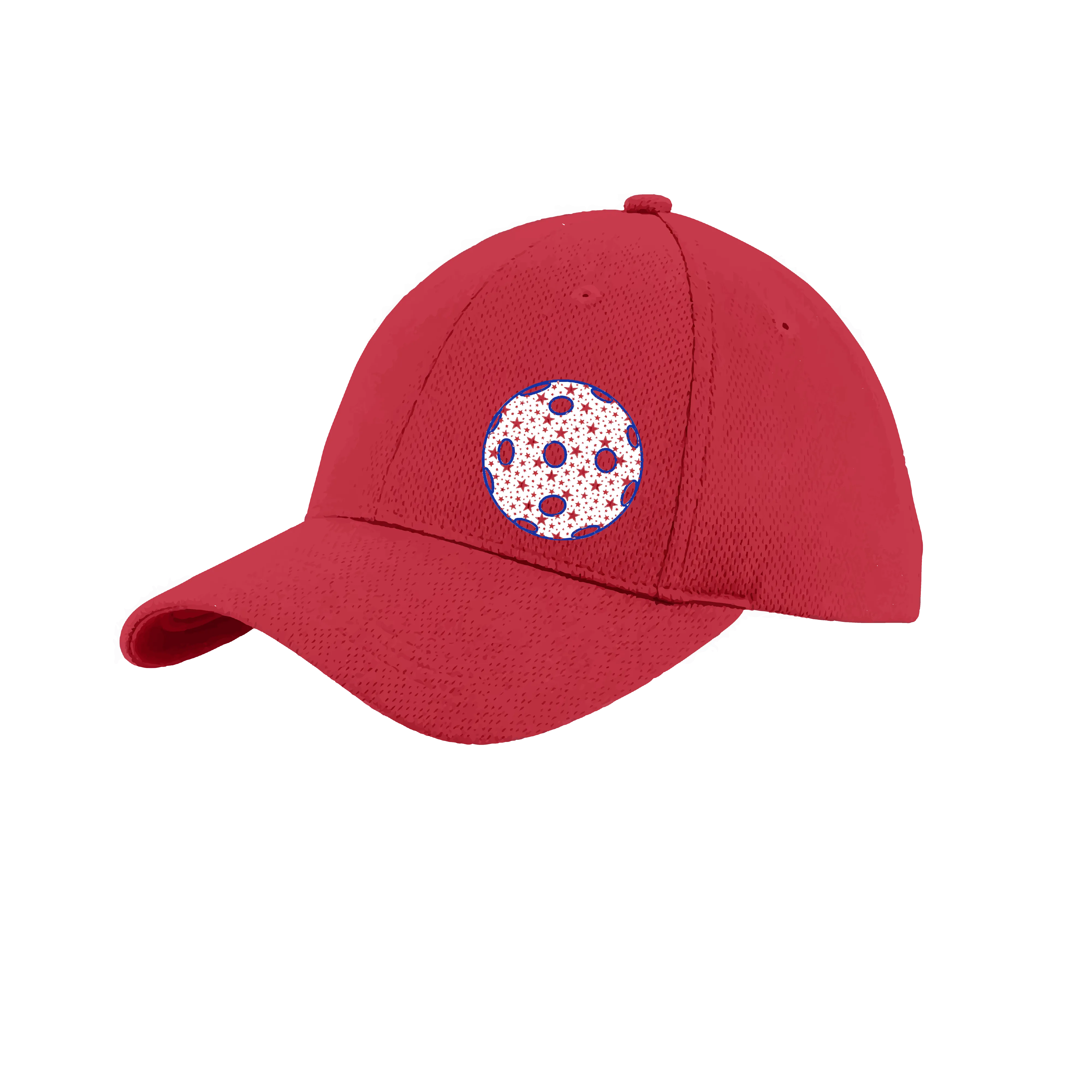 Patriotic Star Pickleball (Customizable) | Pickleball Hat | Moisture-Wicking 100% Polyester