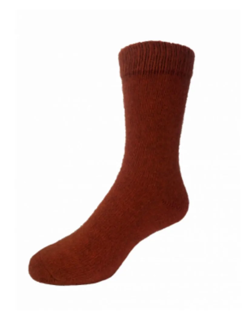 Possum Merino Dress Socks Rust