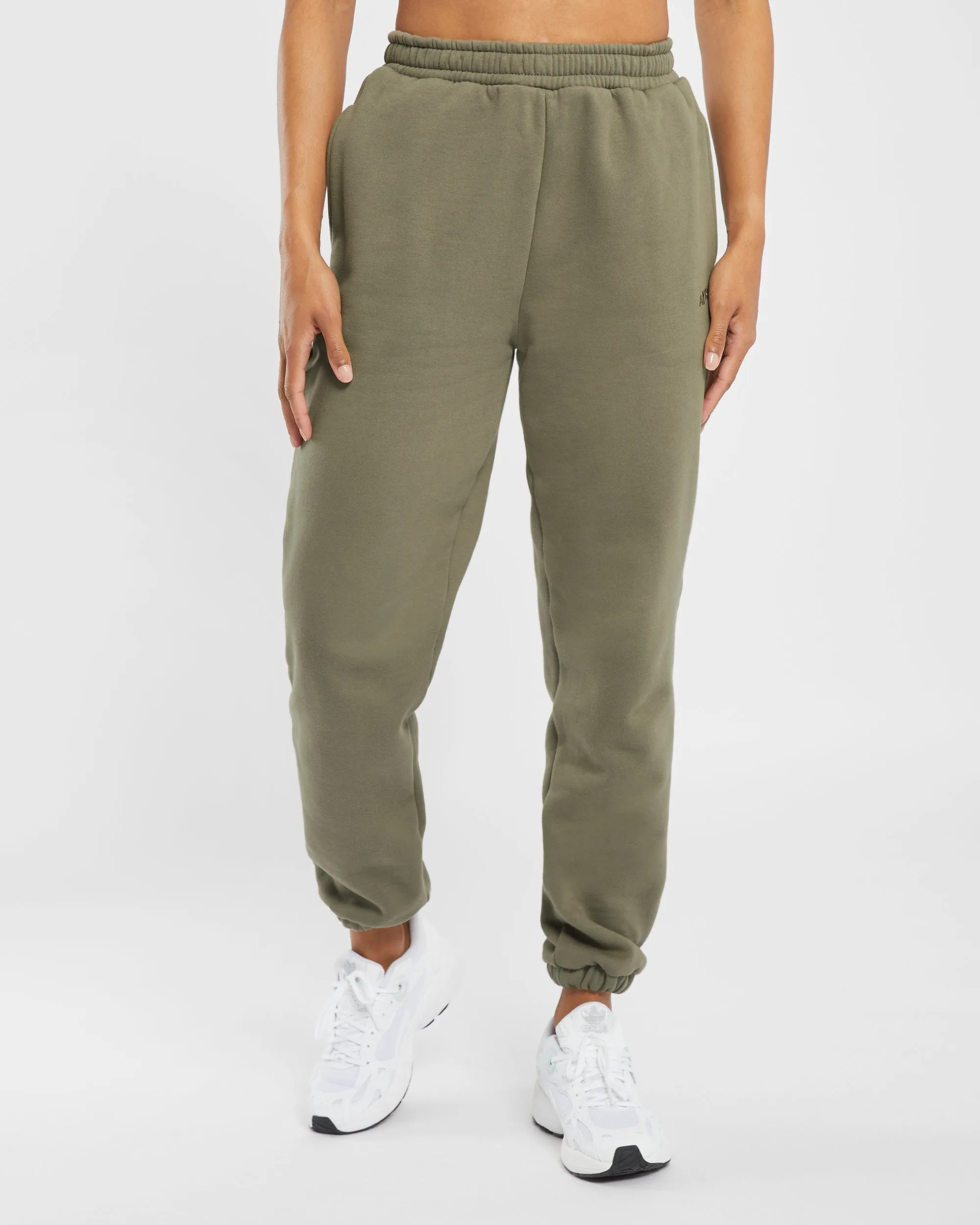 Premium Oversized Joggers - Dusky Olive