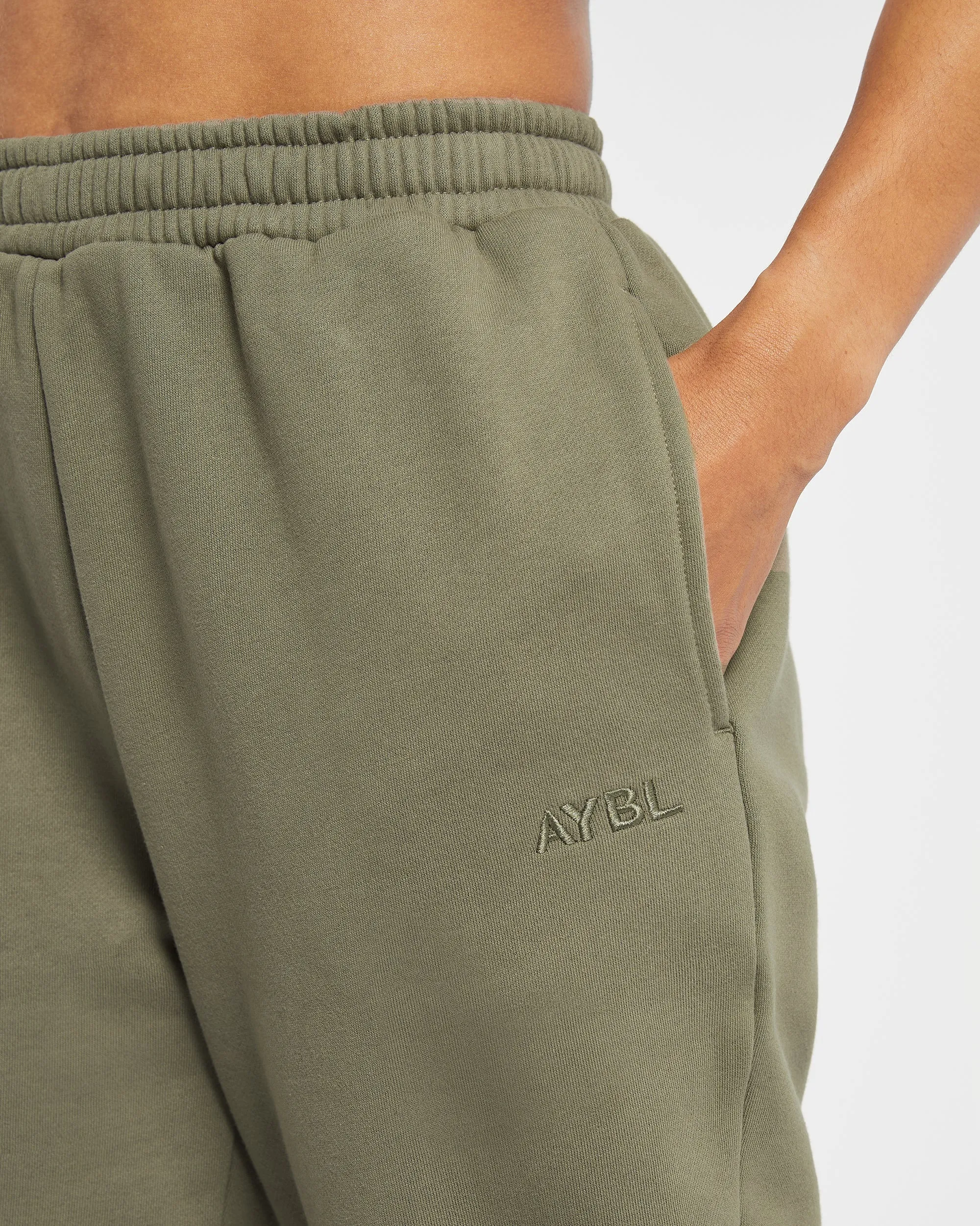 Premium Oversized Joggers - Dusky Olive