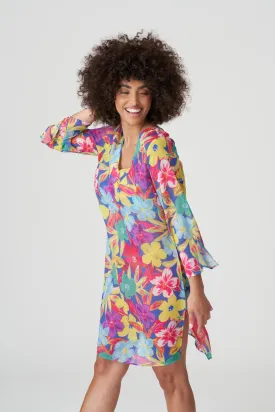 Prima Donna Swimwear Kaftan-Sazan-Blue Bloom