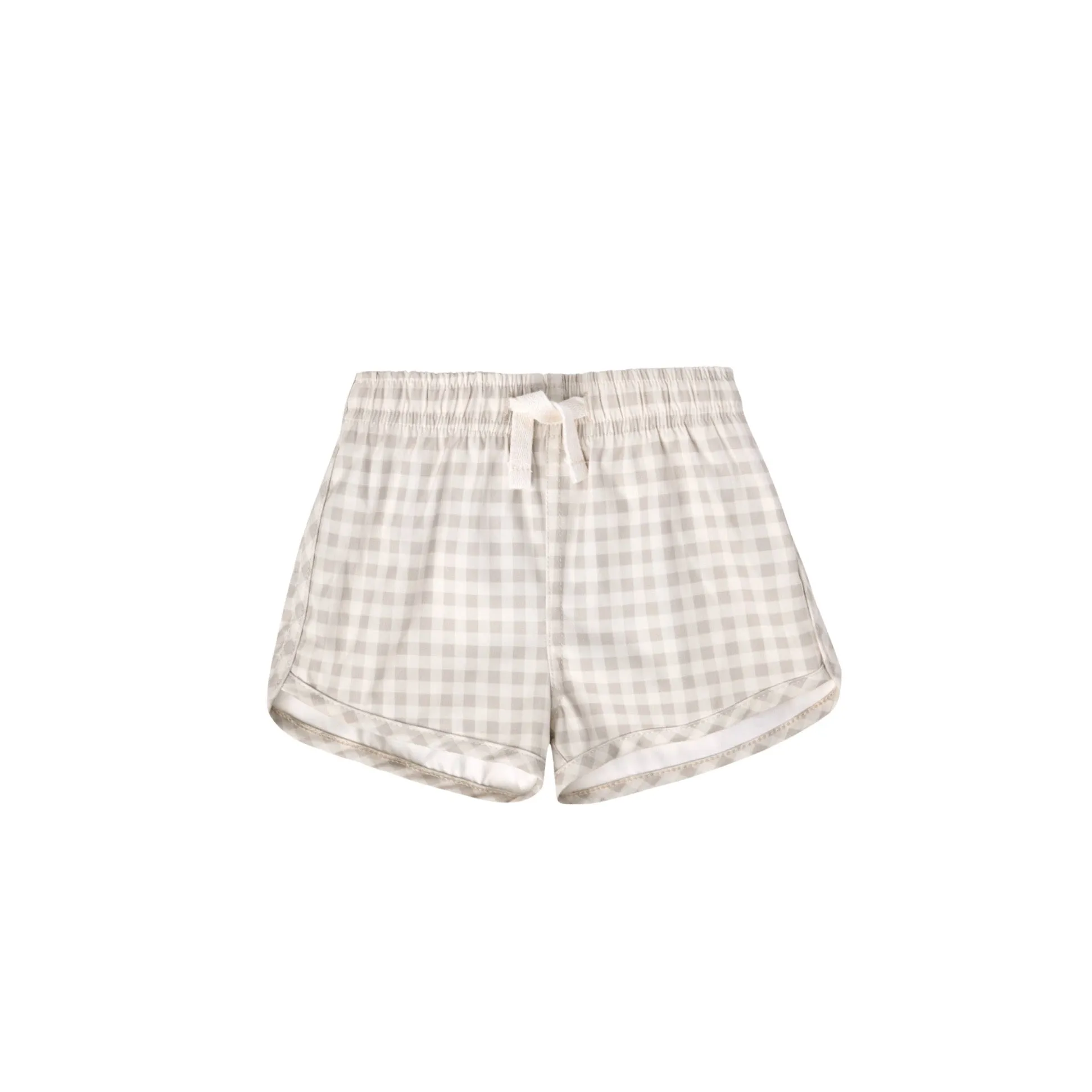 Quincy Mae - Boys Swim Shorts - Silver Gingham