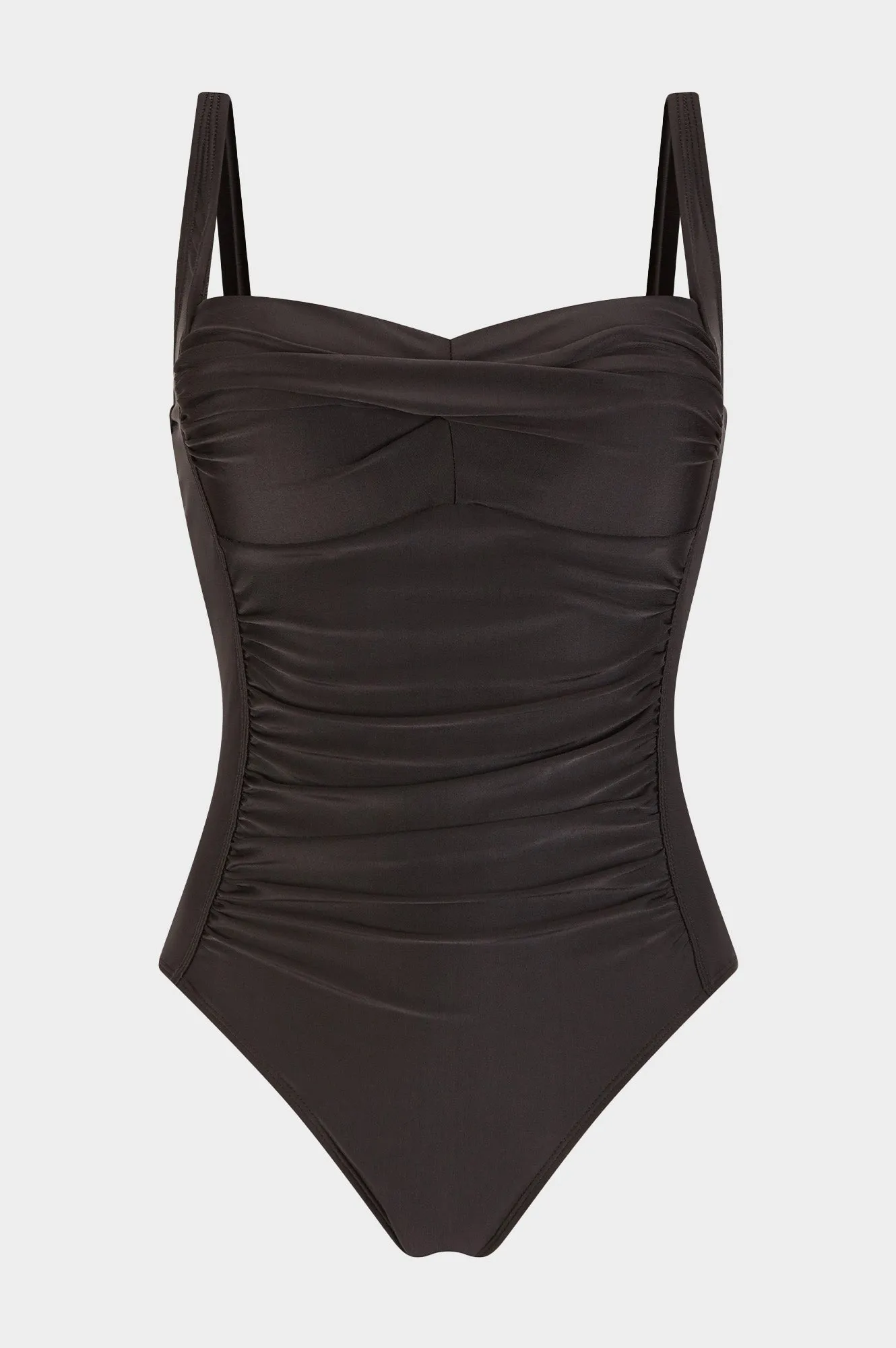 Recycled Ruched Swimsuit | Black