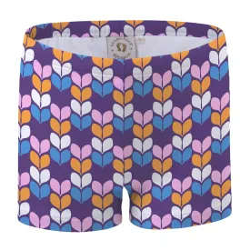 Retro Geo Petal Swim Shorts