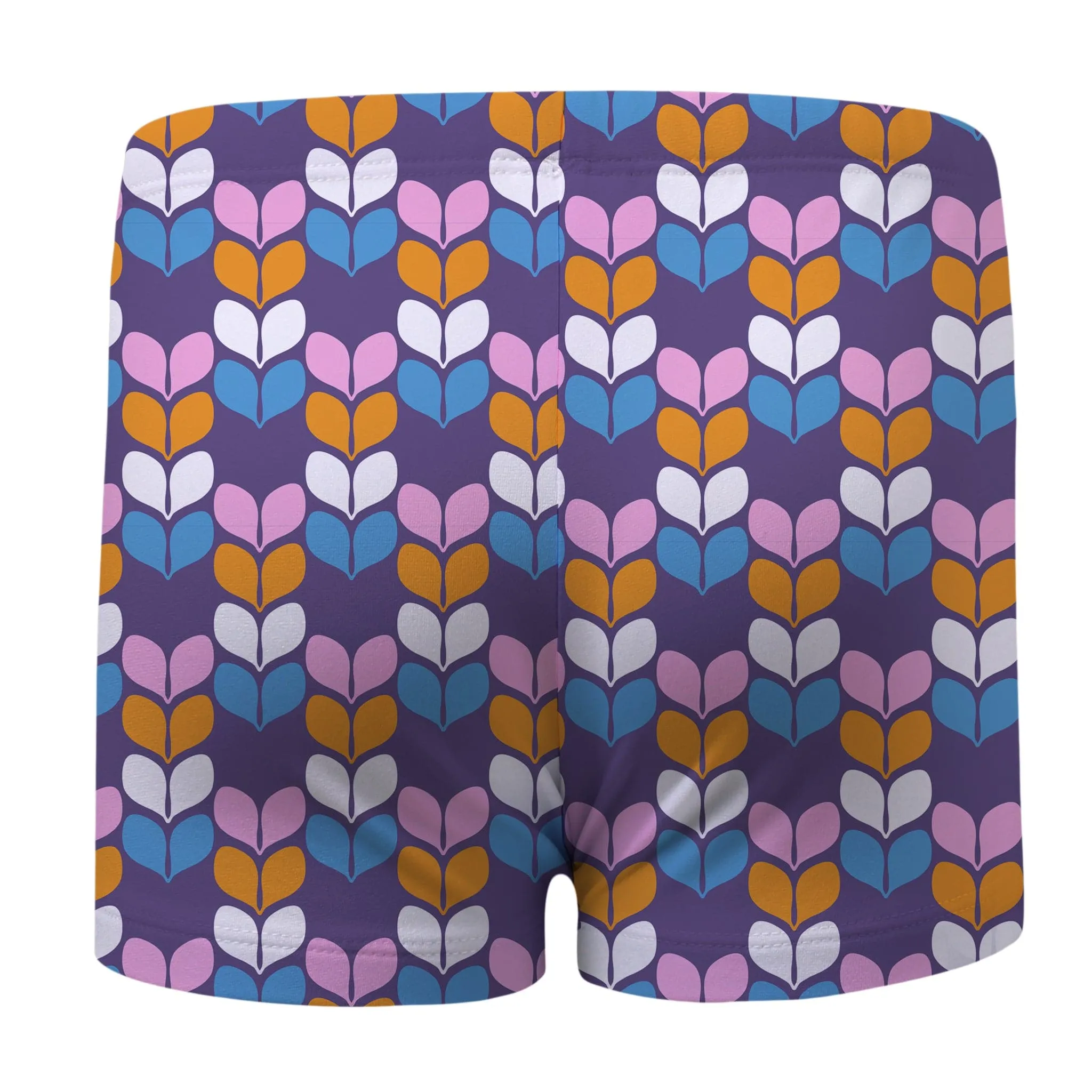 Retro Geo Petal Swim Shorts