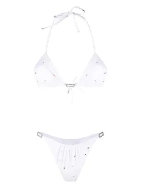 rhinestone-embellished bikini set