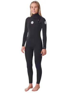 Rip Curl Womens Dawn Patrol 4/3mm Chest Zip Steamer Wetsuit