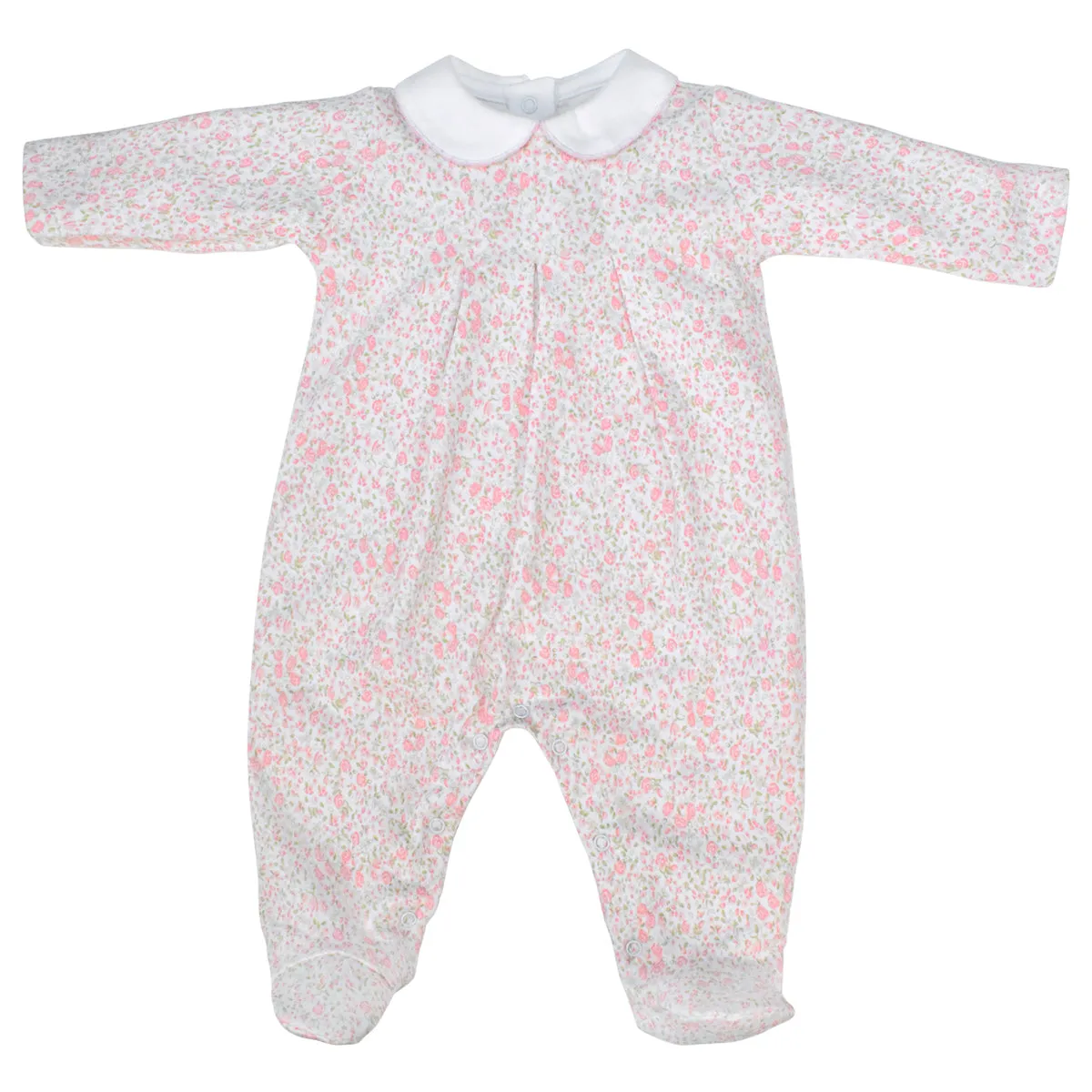 Roses Garden Printed footie | Baby Girl