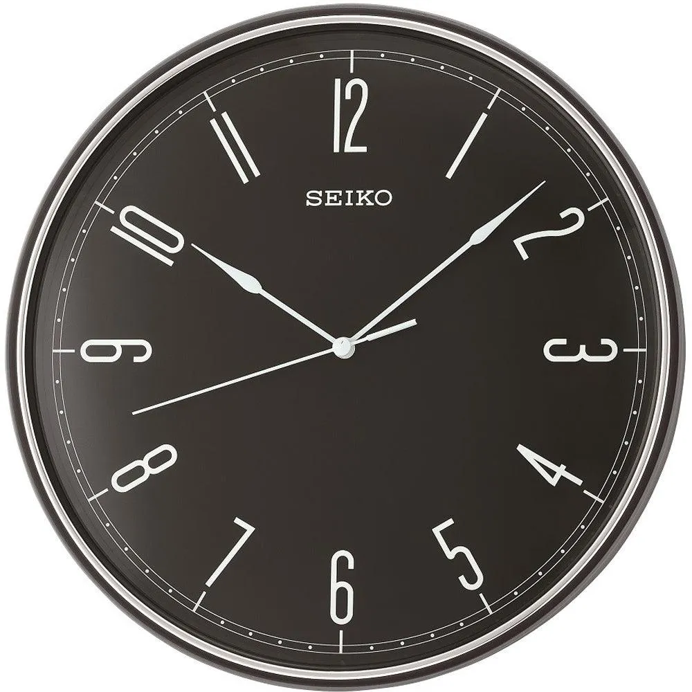 Seiko Black/Red/Green Decorative Wall Clock QXA755