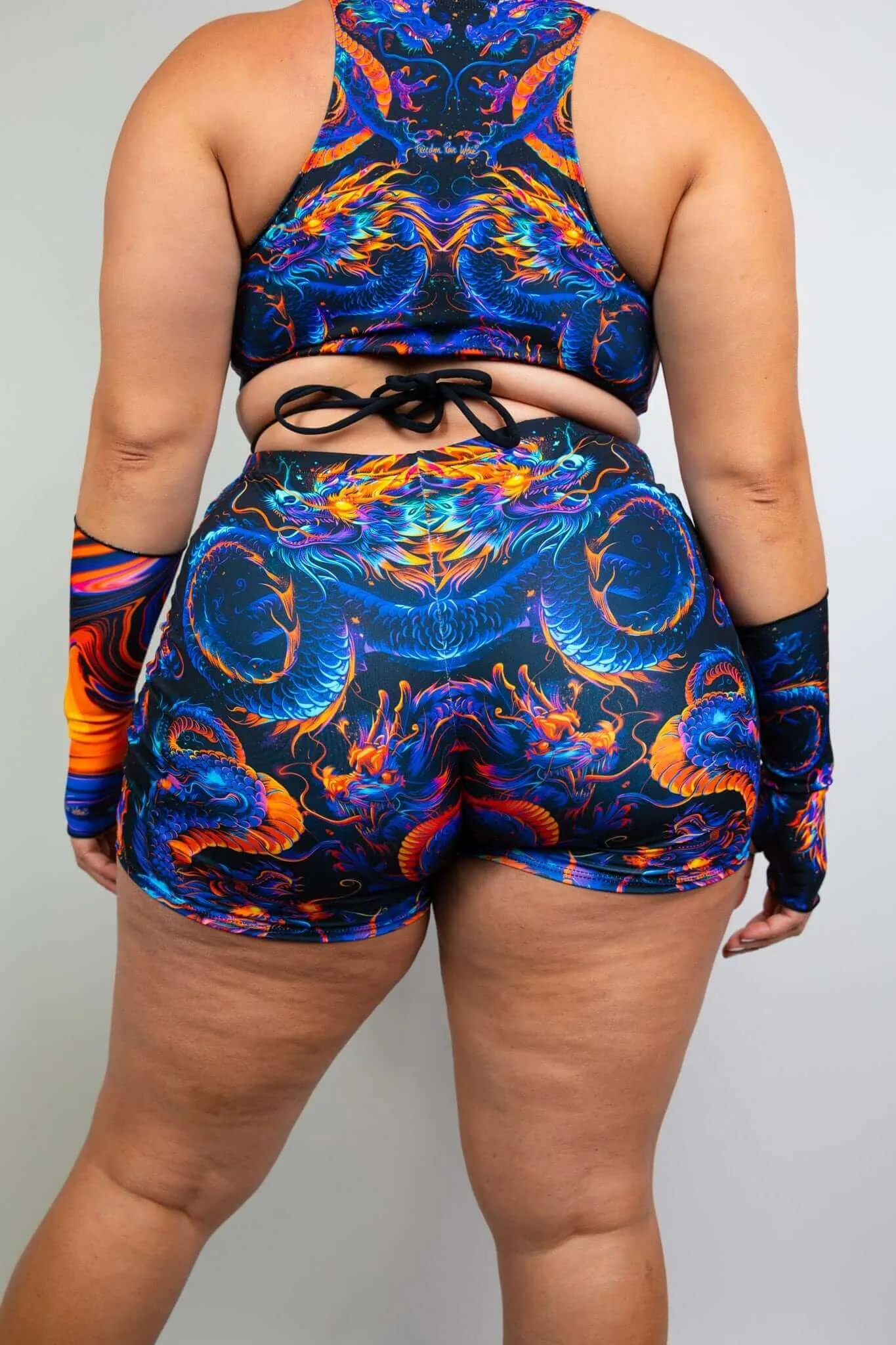 ShadowFlame High Waist Shorts