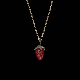 Strawberry Pendant - Dainty Berry