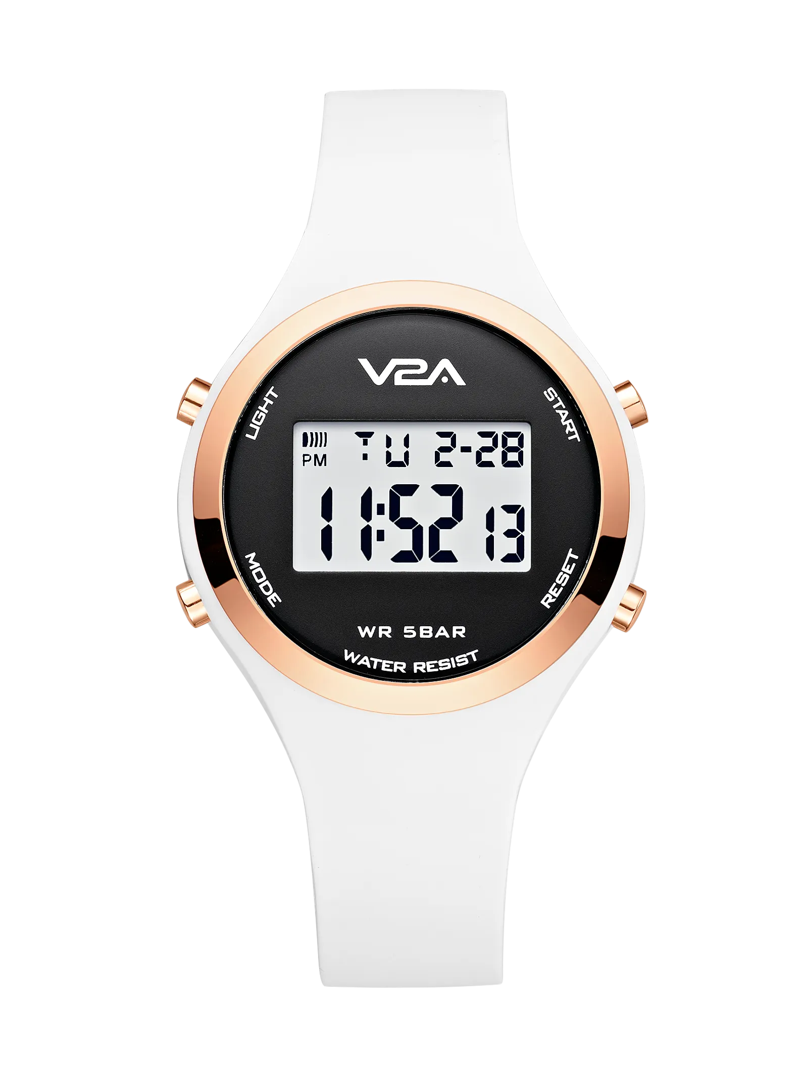 V2A Analog Digital Waterproof Fashion Sports Watch with Backlight Alarm Stopwatch for Women and Girls