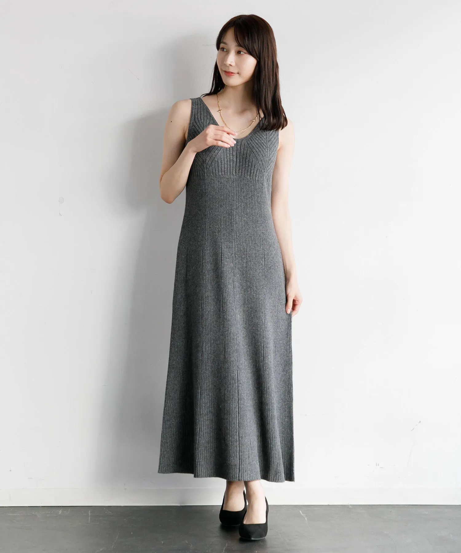 【WOMEN】CASA FLINE カシュクールカーディガンセットドレス